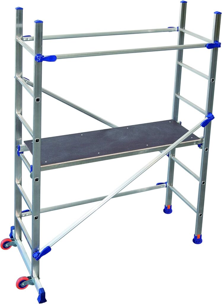 Andamio facal con ruedas plegable