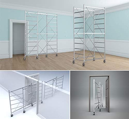 andamio plegable con ruedas